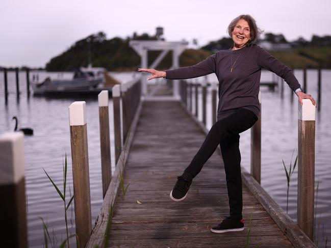 Marilyn Jones, 84, former leading dancer with the Australian Ballet, at home in Lakes Entrance Victoria. . Picture: Alex Coppel.