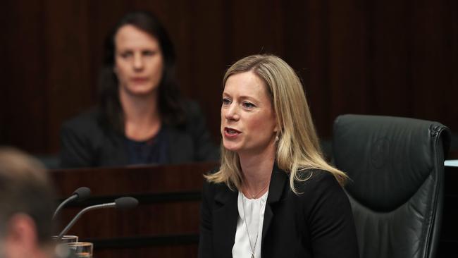 Opposition Leader Rebecca White during question time. Picture: LUKE BOWDEN