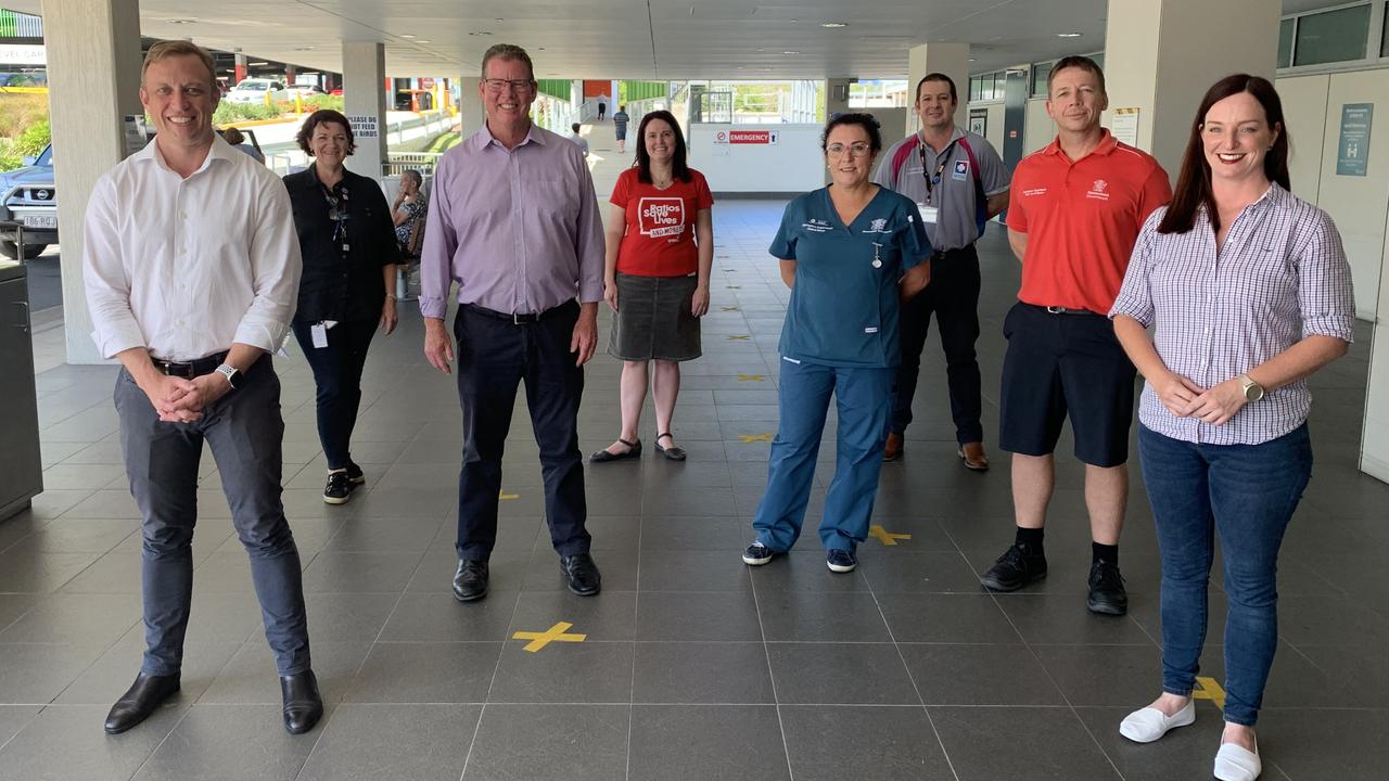 ELECTION PLEDGE: Labor's Deputy Premier and Minister for Health Steven Miles was joined by Labor's candidates for Rockhampton, Barry O'Rourke and Keppel, Brittany Lauga to promise $31m towards the upgrade and expansion of Rockhampton Hospital.