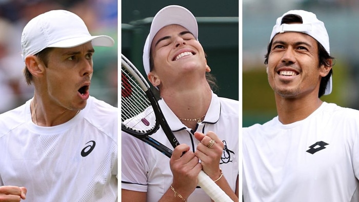 Alex De Minaur, Ajla Tomljanovic and Jason Kubler are through to the round of 16. Pictures: Getty
