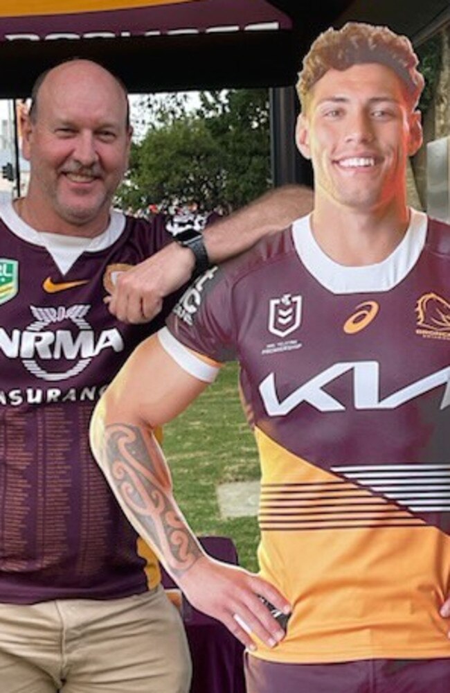 Brisbane Broncos 2023 Away Autographed/Signed Jersey