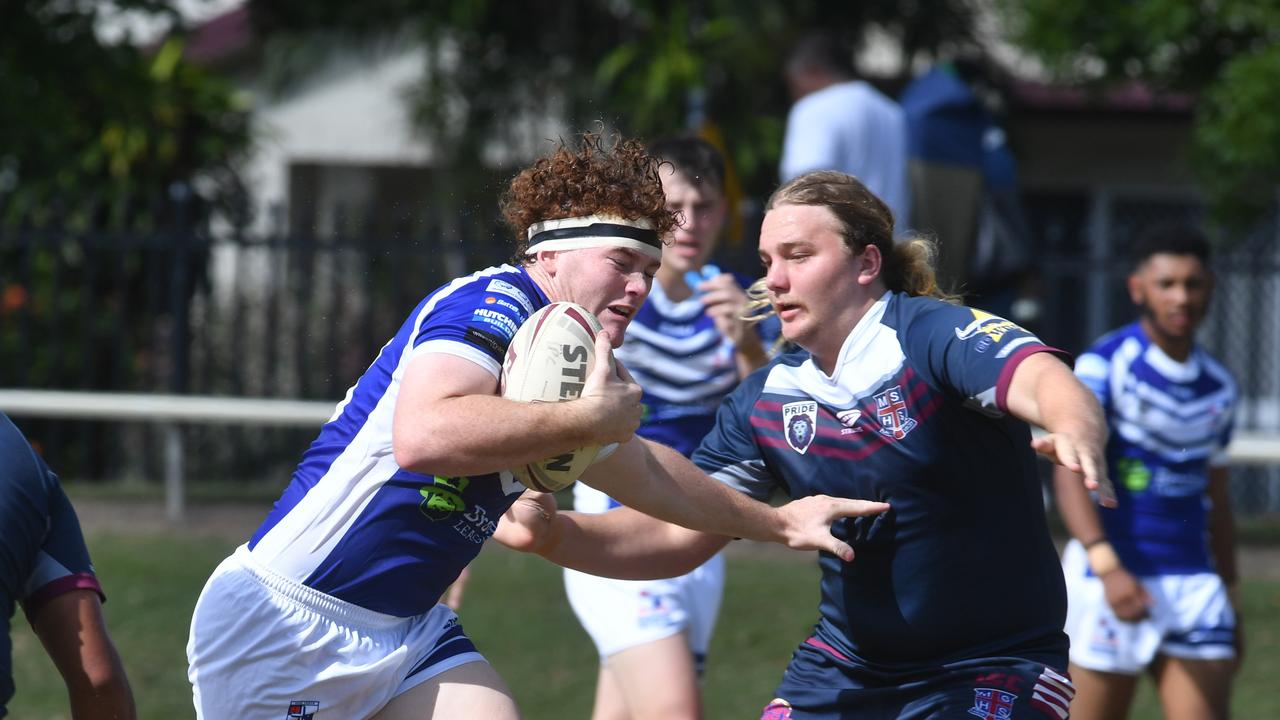 Aaron Payne Cup match between Mackay SHS and Ignatius Park College at Junior Rugby Grounds, Kirwan. Ignatius Park's Jermaine Hanley. Picture: Evan Morgan