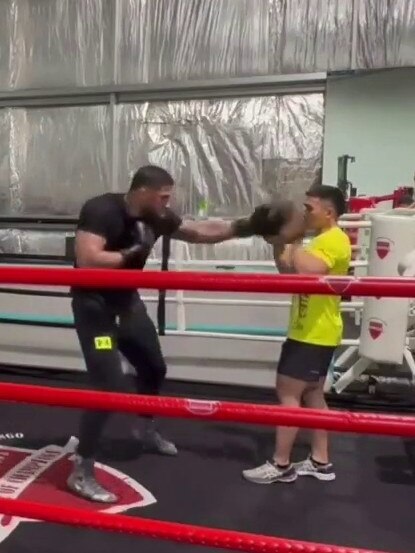 Big Kash in the ring for a boxing session. Source: https://www.tiktok.com/@bigkashdr