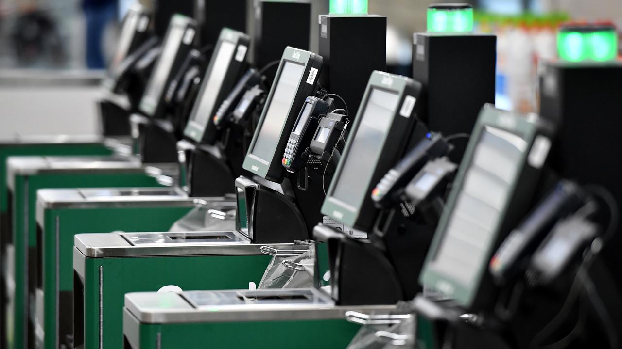 The trial could eventually lead to the end of self service check-outs. Picture: AAP Image/Joel Carrett