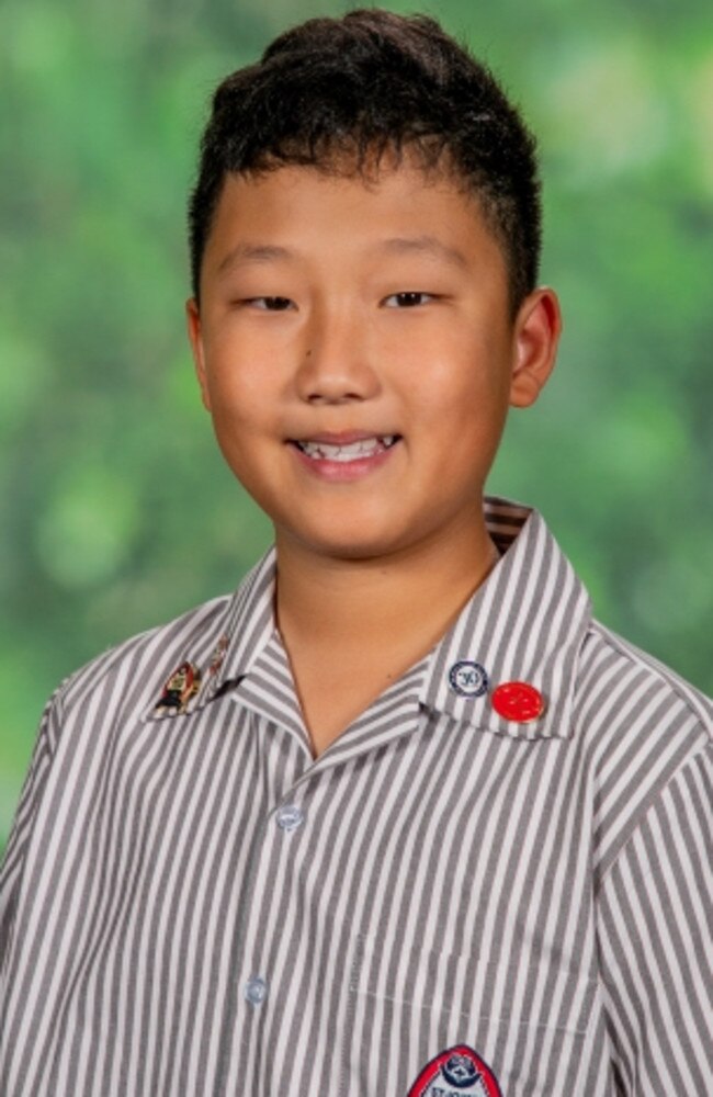 Carter Zhang, St John's Anglican College Junior School Captain. Picture: Contributed