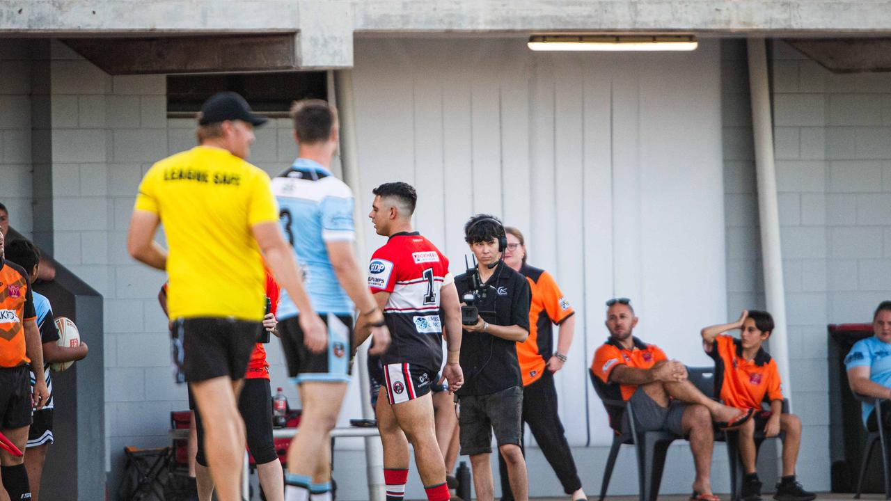 David Jacobson sin binned as the Litchfield Bears take on Northern Sharks in the 2023 NRL NT grand final. Picture: Pema Tamang Pakhrin