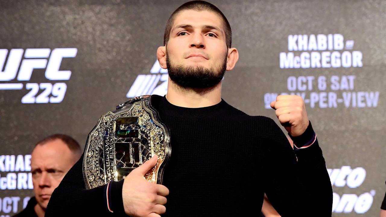 Khabib Nurmagomedov has been offered a handsome price to bring Floyd Mayweather out of retirement. (Photo by Steven Ryan/Getty Images)