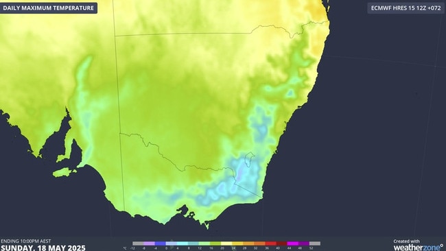 Snowfall to elevations as low as 900 metres has been forecasted. Picture: Weatherzone