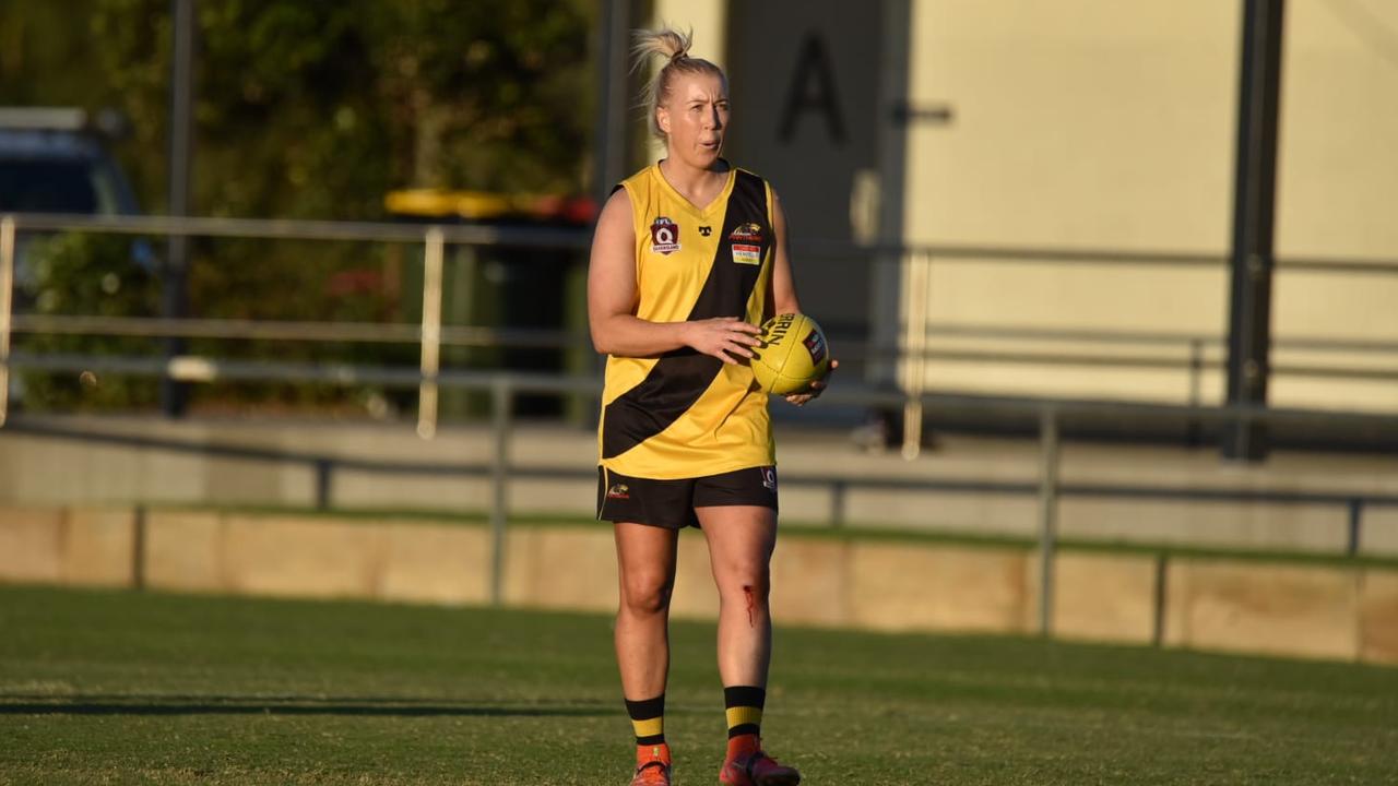 Caloundra Panthers women's player Rachel Crack in action. Picture: Jillo's Sporting Pics