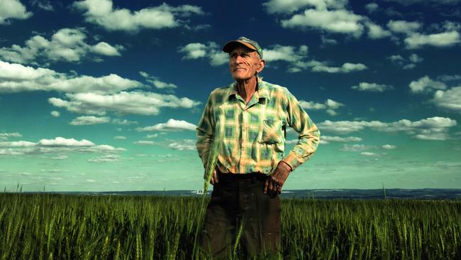 Farmer John Larsen at his farm in South Burnett, Queensland. Picture: Justine Walpole.