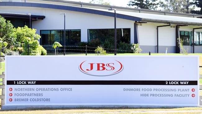 JBS Australia’s Dinmore meatworks facility, west of Brisbane was one of four Australian abattoirs banned by China in an apparent escalation of Beijing’s trade war in May 2020. Picture: Dan Peled.