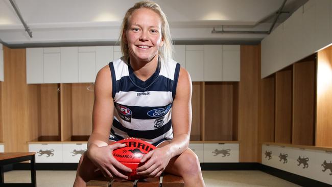 Geelong AFLW signing Phoebe McWilliams. Picture: Peter Ristevski