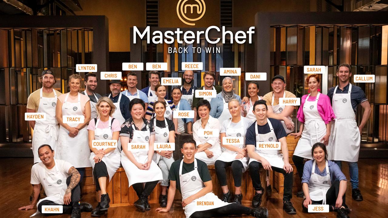 MasterChef Back To Win top 24 contestants.