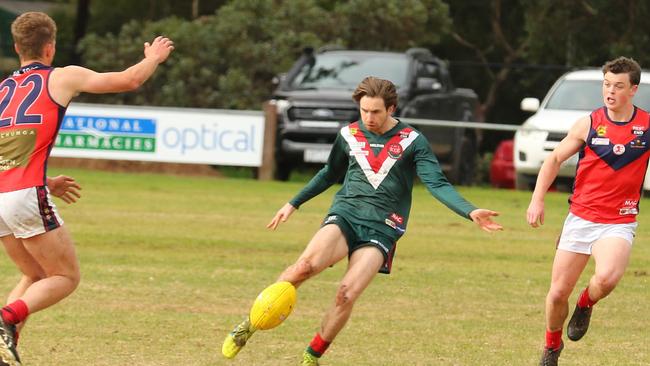 Action from the Blackwood v Echunga HFL round eight clash. Picture: Supplied, Fi Zev Photography