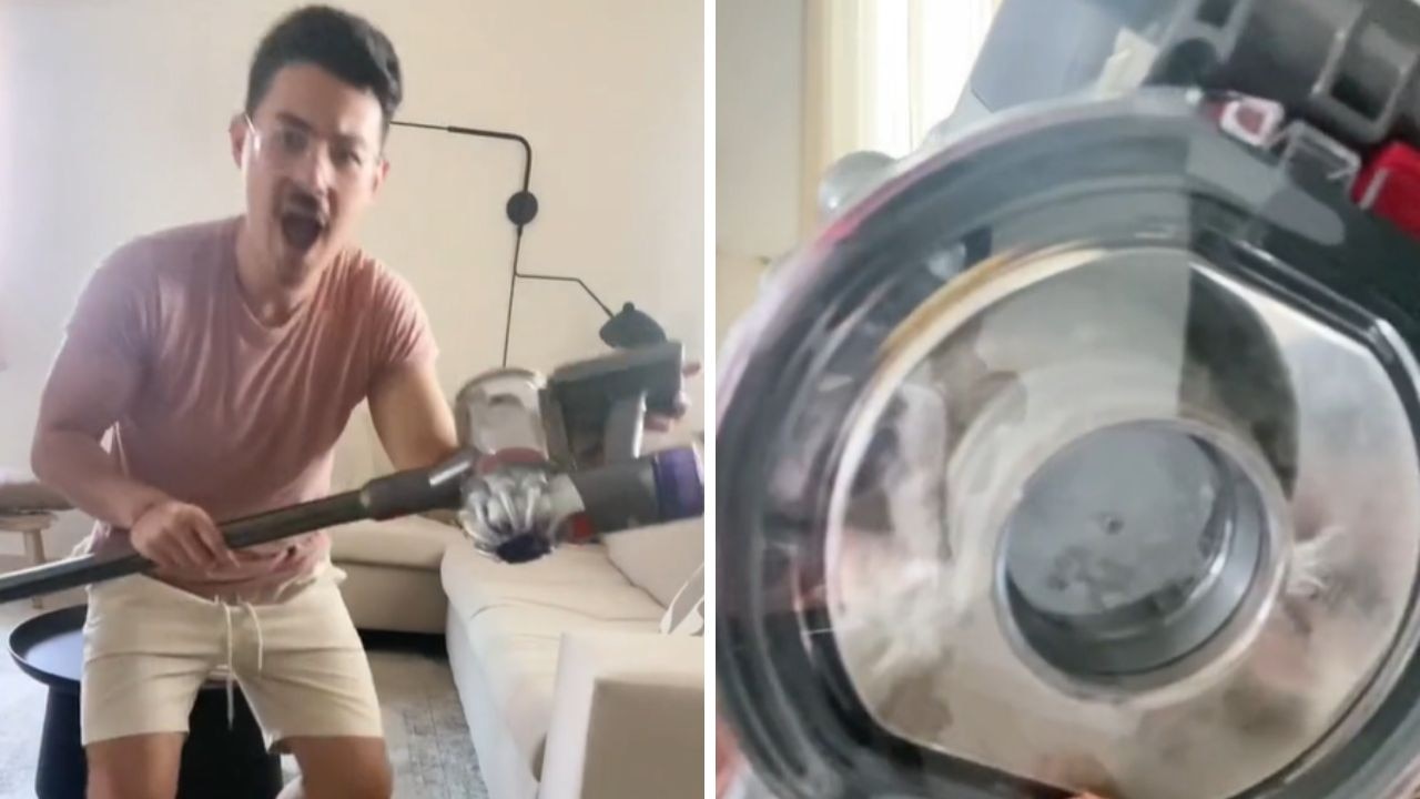 'Simply great' Dyson vac drops to super low price. Picture: TikTok/@isaacencasa.