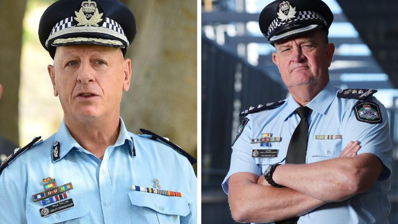 Deputy Commissioner Paul Taylor and Chief Superintendent Ray Rohweder have been revealed as the two top cops who made inappropriate comments. Photo: News Corp Australia