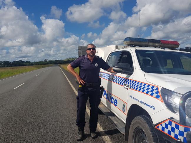 Imbil Police Acting Sergeant Bill Greer has thanked a Noosa firefighter for his assistance after a violent struggle broke out when he arrested a man on a rural road.