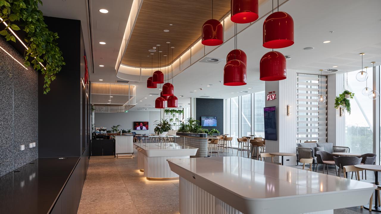 The new collab means members will benefit from a bunch of perks including double airline points and lounge access. Pictured is Virgin lounge at Adelaide Airport. Picture: Virgin Australia