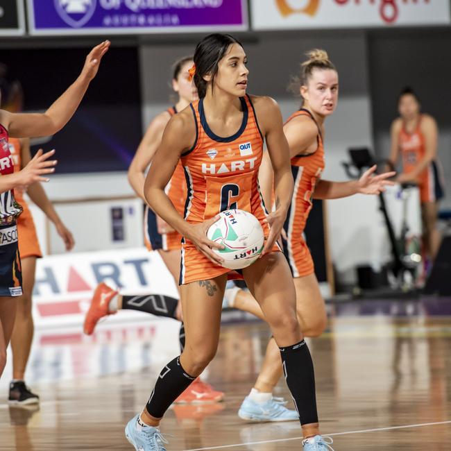 Former Firebirds player Hulita Veve will once again line up for QUT in the 2022 Sapphire Series. Photo: Supplied