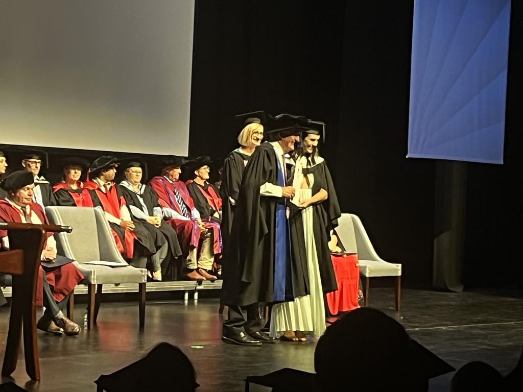 The University of the Sunshine Coast graduation ceremony at Maryborough's Brogla Theatre.