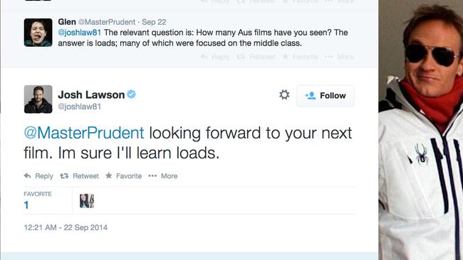 Only Joshing ... Lawson gives his Twitter adversary another biff before sending him on his way.