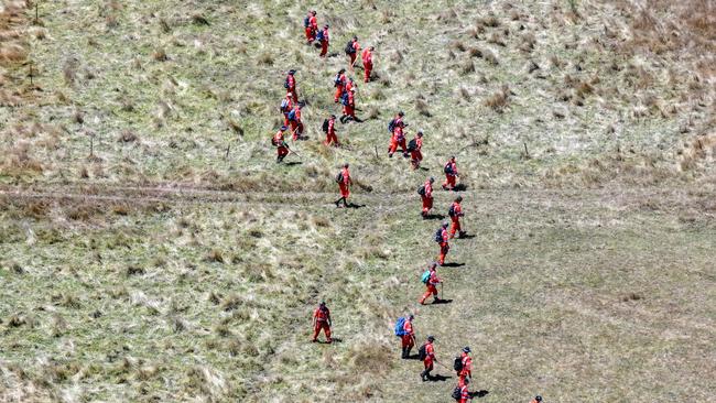 A large-scale search is now being carried out closer to Mount Helen. Picture: NCA NewsWire / Ian Wilson