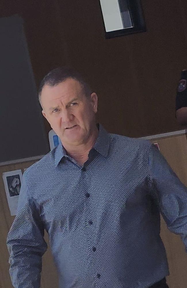 Darrin John Brown leaving Beenleigh Magistrates Courthouse on September 27, 2023.