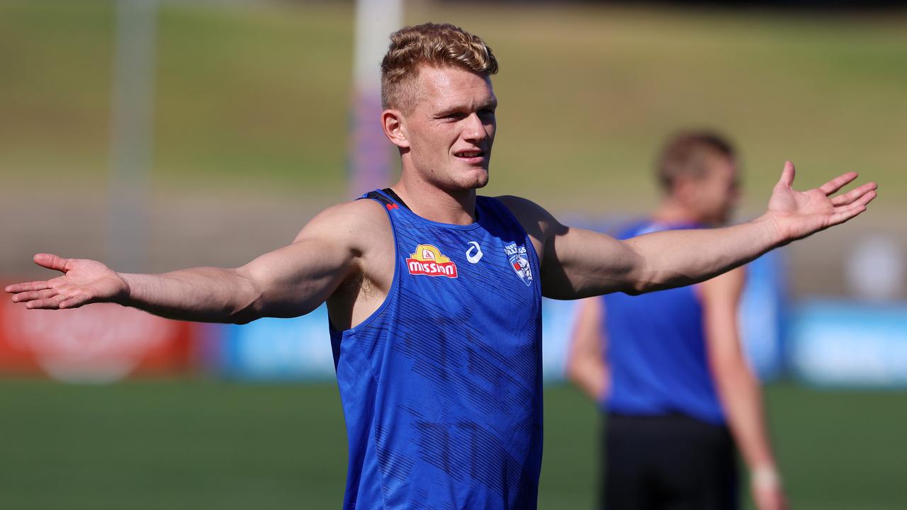 New Dog Adam Treloar will take on his former club on Friday night. Picture: Michael Klein