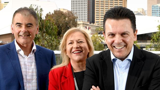 Simon Jones, Hazel Wainwright, and Nick Xenophon.