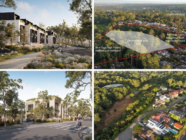 A proposal to build 185 new homes in an endangered Blue Gum forest in Castle Hill has thrown the future of a secluded community in the air.