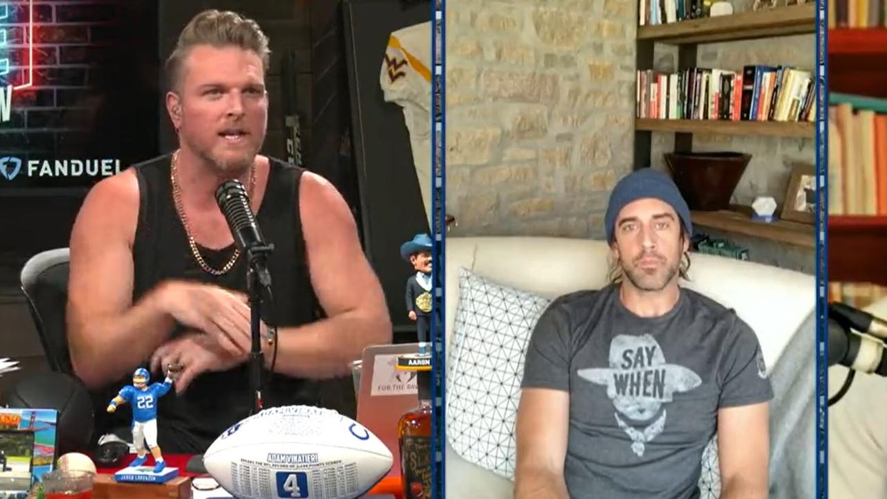 Aaron Rodgers on the Pat McAfee Show.