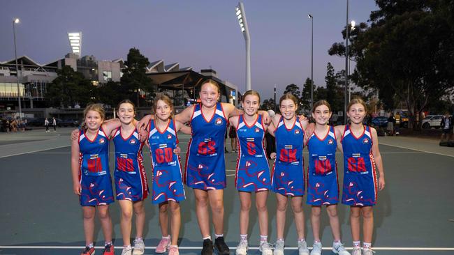 South Barwon Swans under-11 netball team.