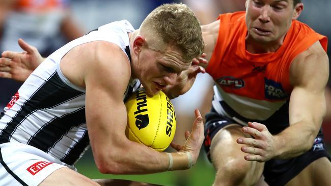 Adam Treloar was among a very small number of Pies winners on the night. Picture: Getty Images