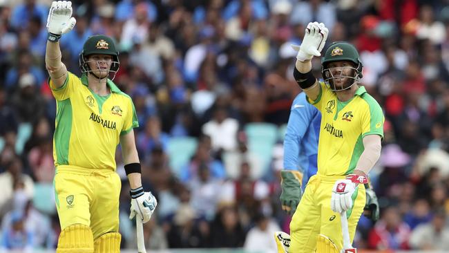 David Warner and Steve Smith have enjoyed a full redemption after their year ban for cheating. Picture: AP.