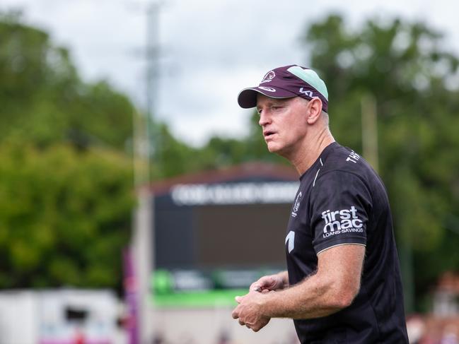 Broncos Head coach Michael Maguire in Toowoomba. at the Fan Day at the Clive Berghofer Stadium. 15th February 2025; pic David Martinelli