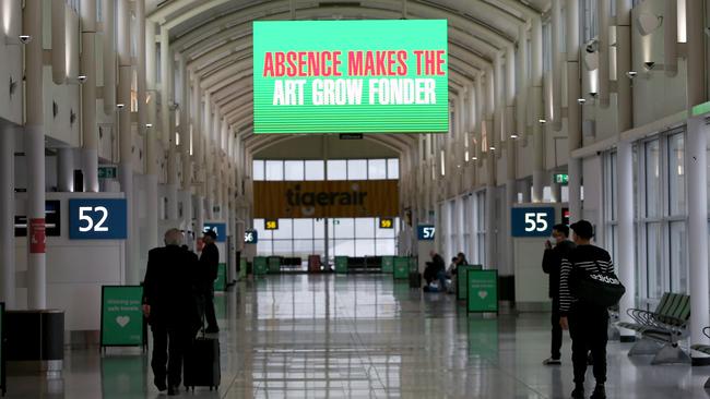 Empty terminals at Sydney Airport have prompted the company to raise $2bn. Picture: Lisa Maree Williams/Getty Images.