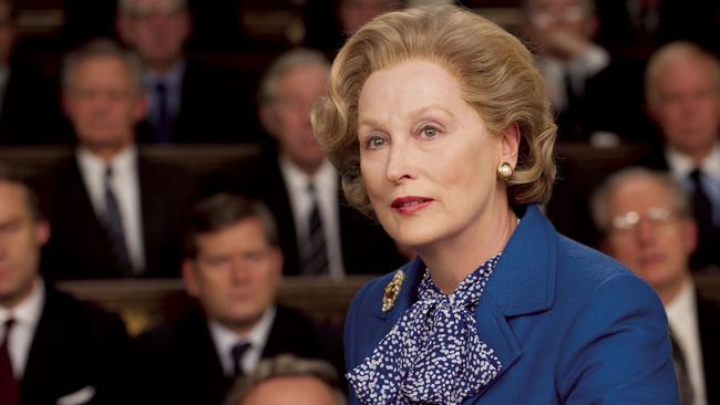 Meryl Streep plays former UK Prime Minister Margaret Thatcher in The Iron Lady.