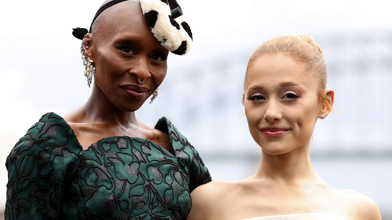 Cynthia Erivo and Ariana Grande for the Australian premiere of Wicked. Photo: Brendon Thorne