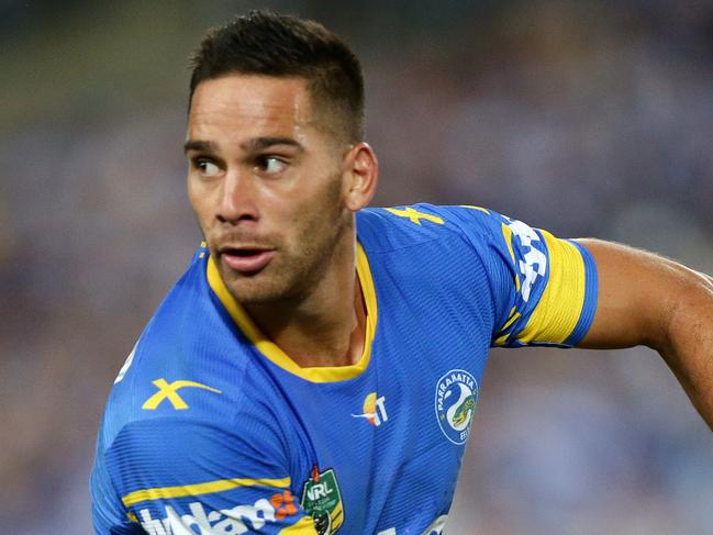 Parramatta's Corey Norman during the round 3 NRL game between the Canterbury Bulldogs and the Parramatta Eels at ANZ Stadium,Homebush.Picture Gregg Porteous