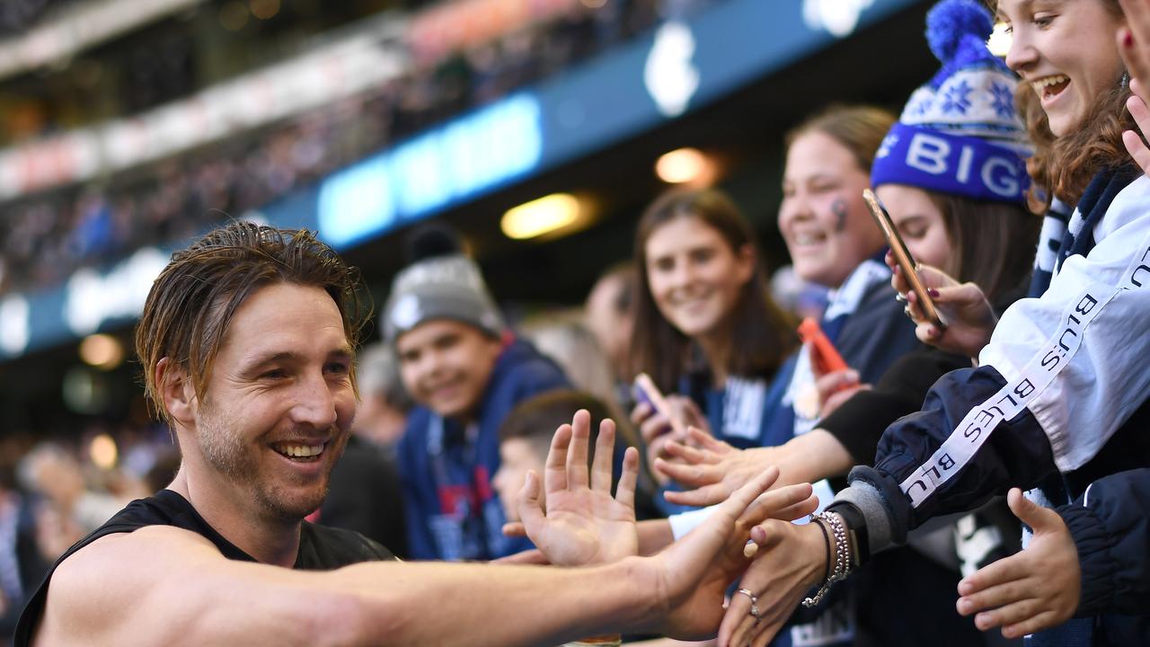 Dale Thomas is hoping to play on in 2020 with Carlton. Picture: Quinn Rooney/Getty Images.