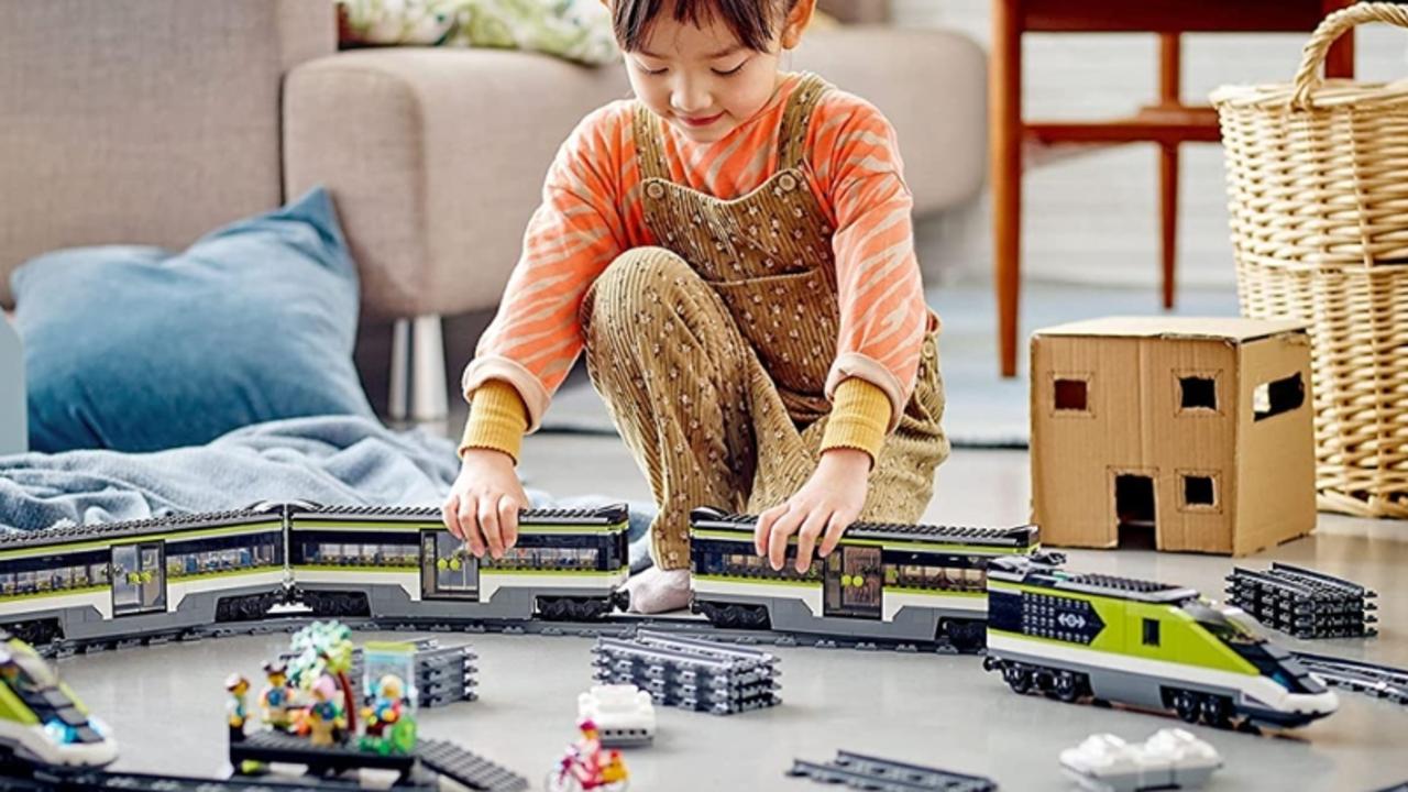 Lego city passenger hot sale train big w