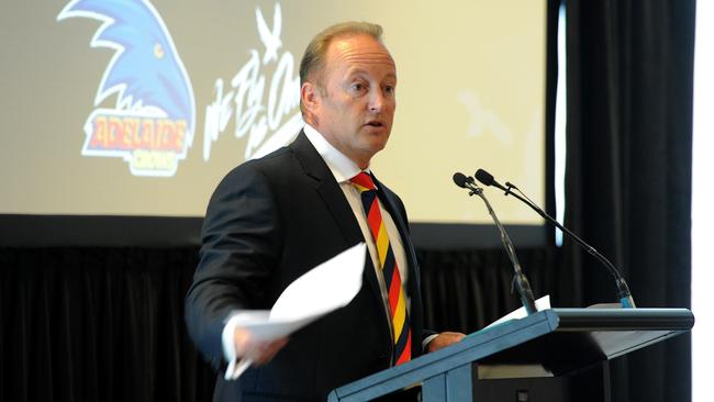 Adelaide Crows chairman Rob Chapman says the club is still keen to make the move to the Adelaide Aquatic Centre if possible. Picture: Mark Brake