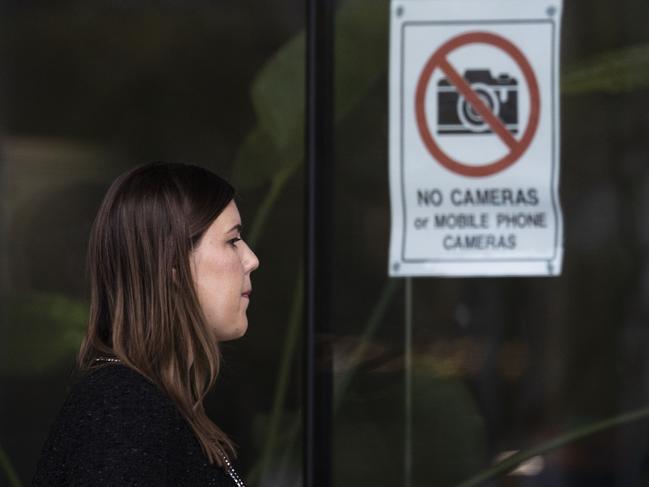 CANBERRA, AUSTRALIA NewsWire Photos OCTOBER 06, 2022:Brittany Higgins appeared in court for day three of the trial.Bruce Lehrmann, the man accused of the sexual assault of former Liberal staffer Brittany Higgins at the Magistrates Court in Canberra.Picture: NCA NewsWire / Gary Ramage