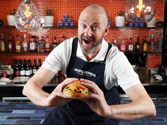 Leo Miller owner of Billy Burgers and Bar that has opened on Elizabeth Street Pier. Picture: NIKKI DAVIS-JONES