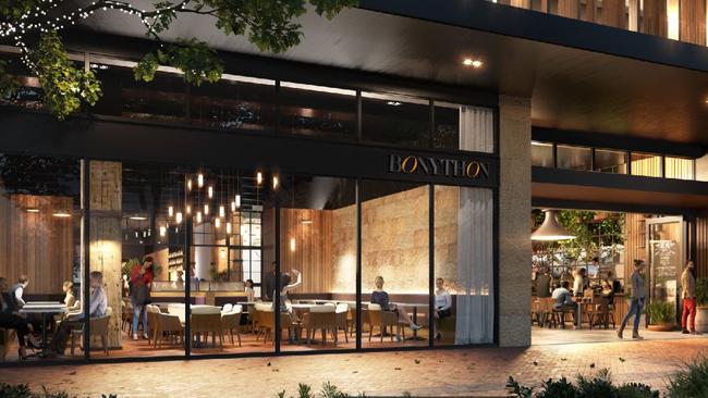 The ground floor of Bonython Tower in Gosford will have a high-class restaurant.