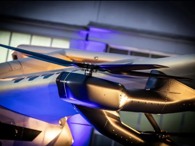 The air taxi uses eight propellers for vertical takeoffs and landings. Picture: Airbus