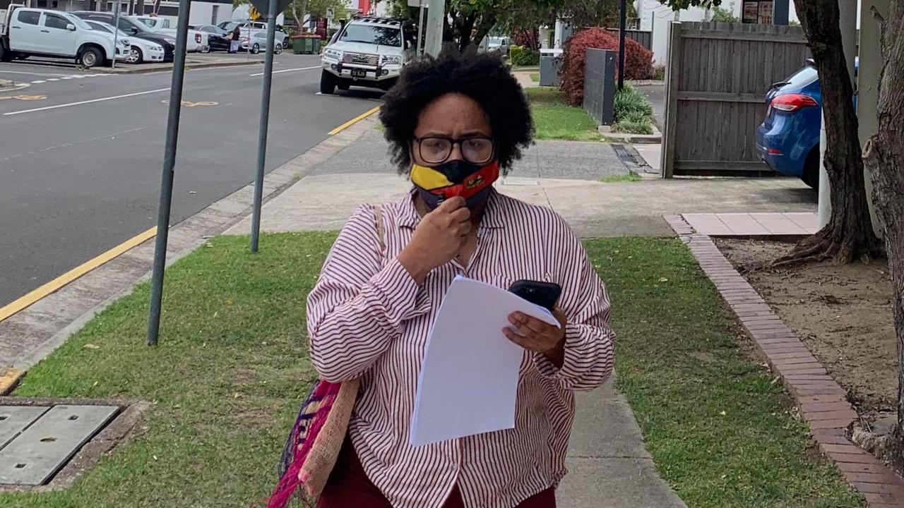 Lovelyn Daki outside Maroochydore Magistrates Court.