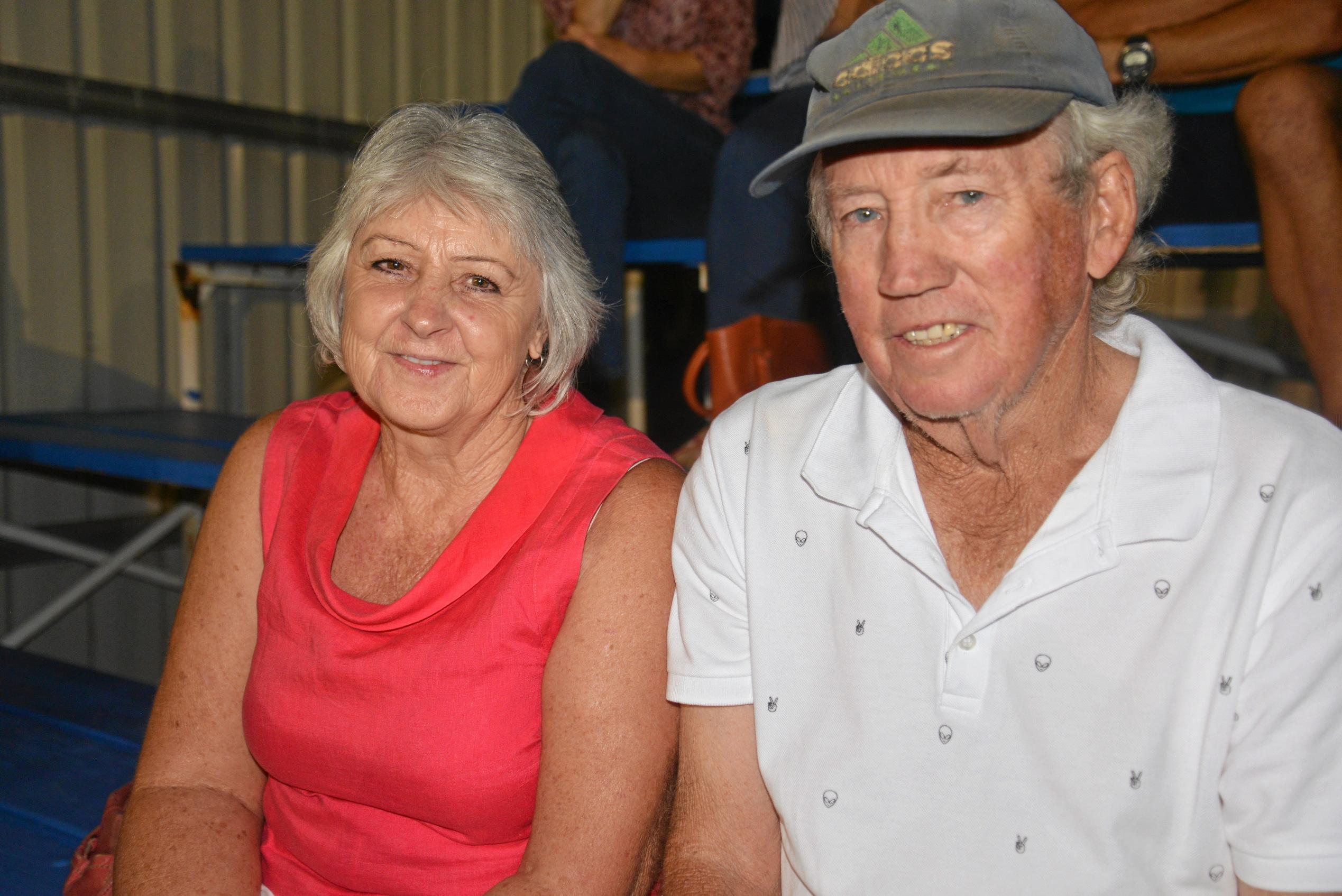 Wattles supporters Debbie and Gerry Duggan at the Basil Nolan Memorial Game at Father Ranger Oval. Picture: Gerard Walsh