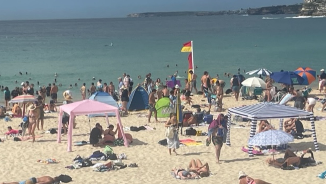 Aussies are still heading to Bondi though. Picture: News.com.au