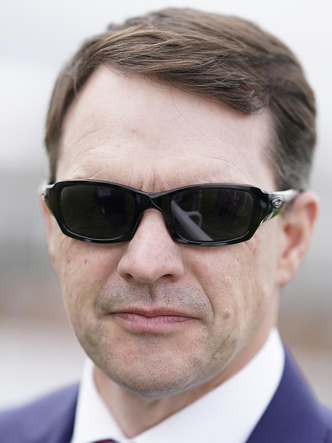 Aidan O'Brien is yet to the Melbourne Cup, unlike his son Joseph with Rekindling in 2017. Pic: Getty Images